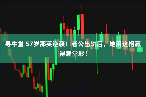 寻牛堂 57岁那英逆袭！老公出轨后，她用这招赢得满堂彩！